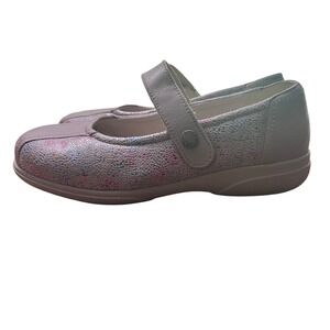 Cosyfeet Mary‎ Jane Shoes Floral Comfort Adjustable Strap Women's size 8
